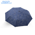 Moda de alta Qualidade Luxo Euro Mercado Londres Homem Listra Cannetille Impresso Rússia Umbrella Dobrável Dos Homens Chuva Umbrella